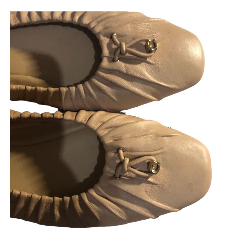 Coach Eleanor Leather Ballet Flats Gem